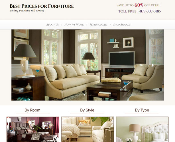 PHP Web Development Furniture E-commerce Store North Carolina