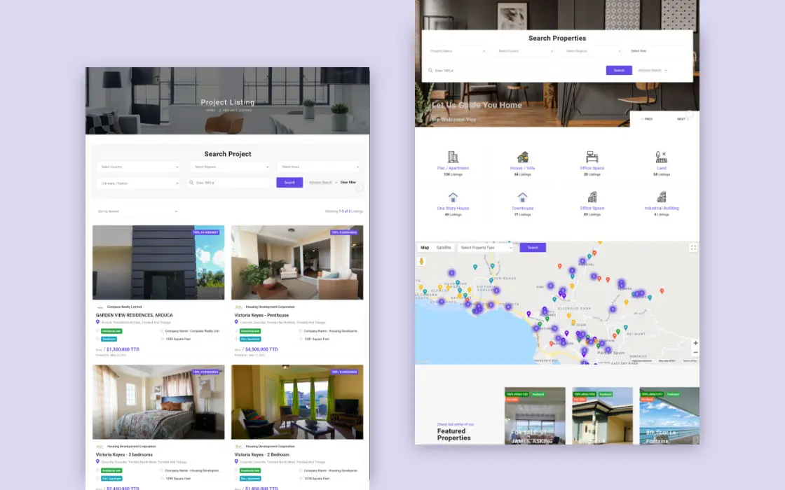 Professional Real Estate Website Design - Caribbean