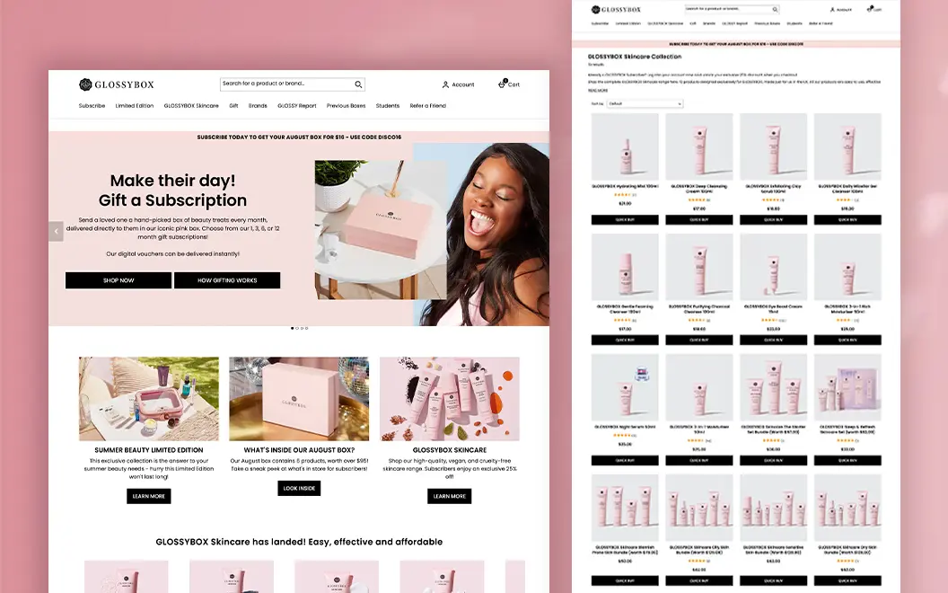 Cosmetics Website Design – Online Beauty Products Store web-design