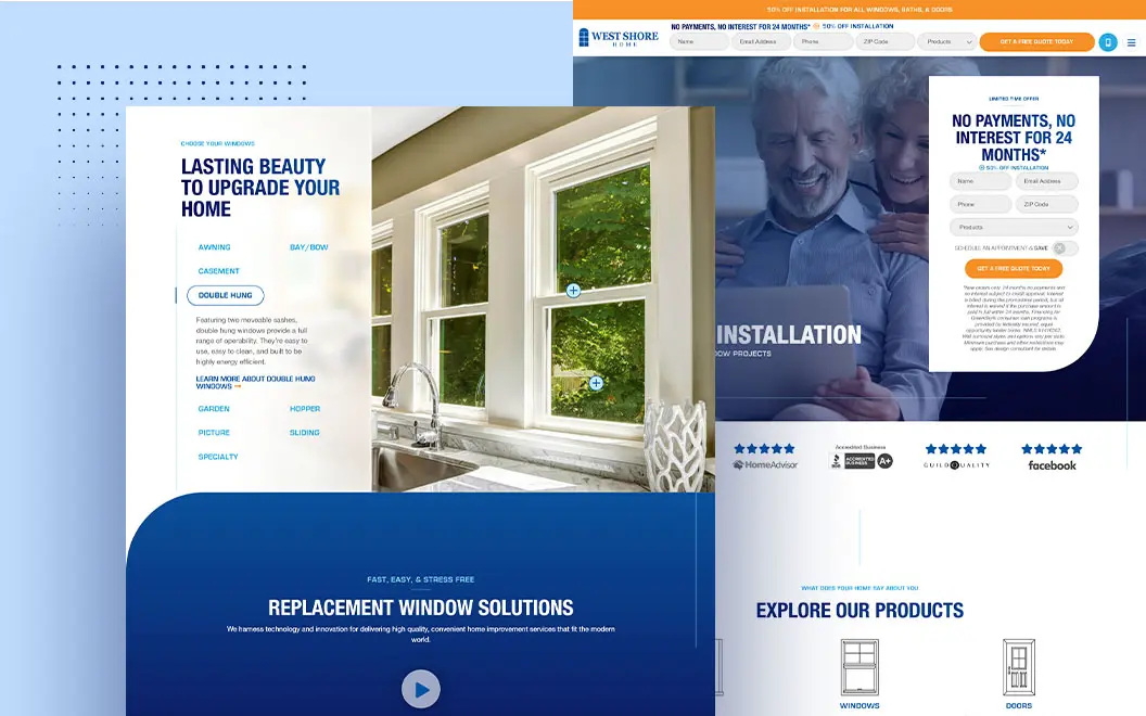 home repair website design and development