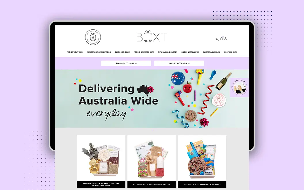 Hamper and Gift Basket Store Website Design web-design