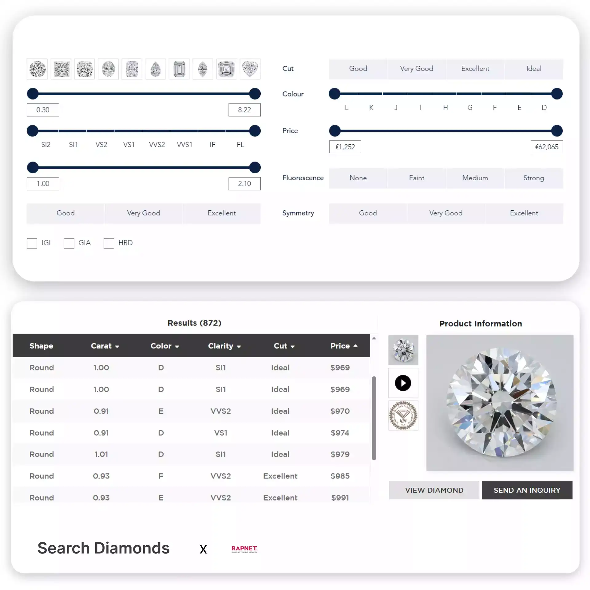 Best Diamond Filter Jewelry Website