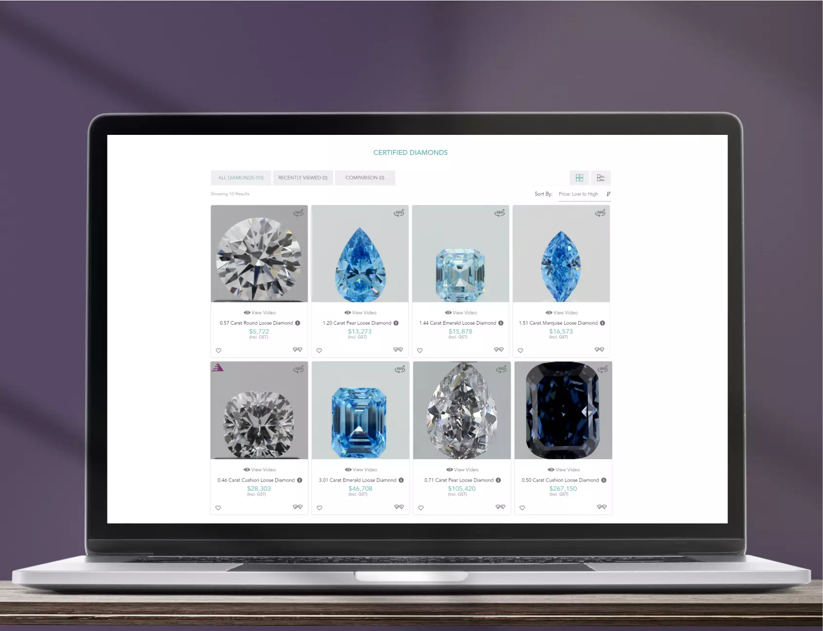 RapNet Diamond Website