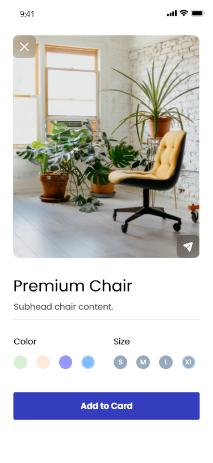 Premium chair website build by node js development agency