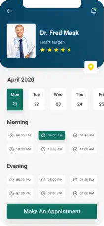 iPhone UI medic app
