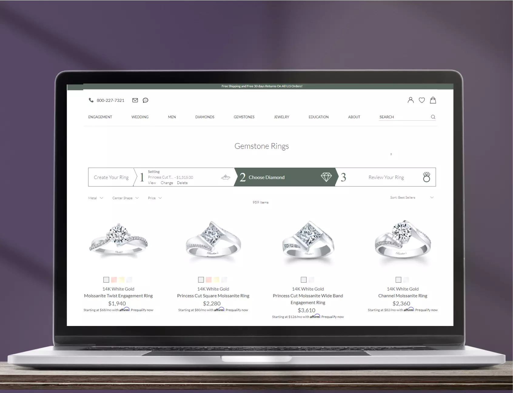 Jewelry magento2 theme website design Web Banner