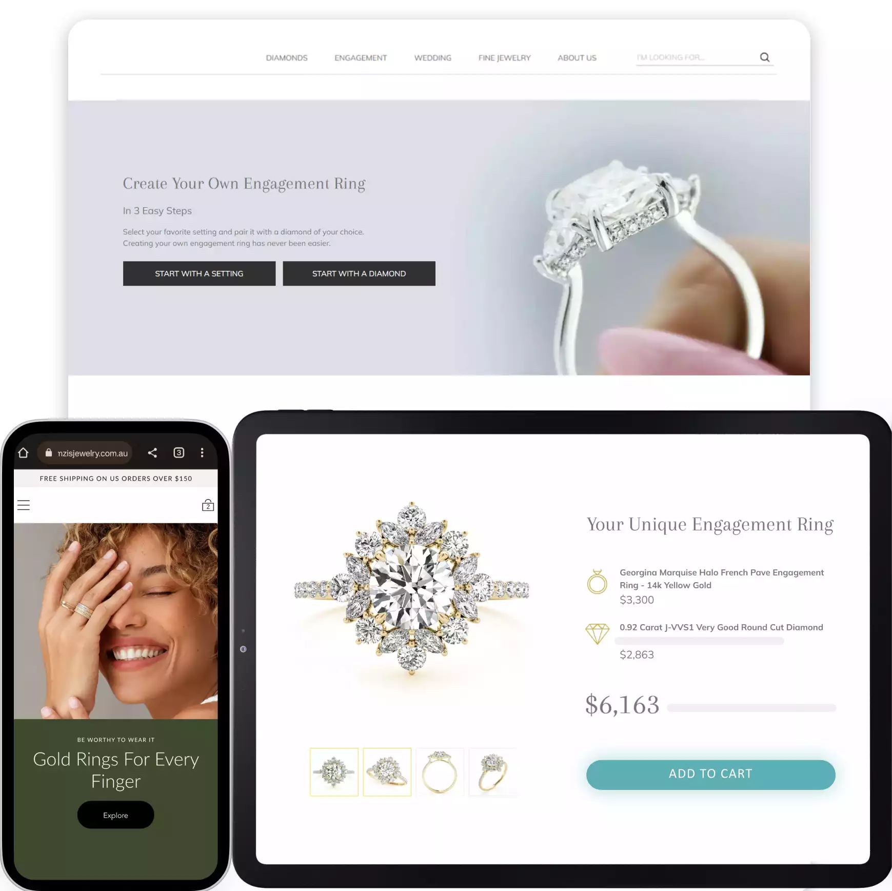 Jewelry Website Builder Services From