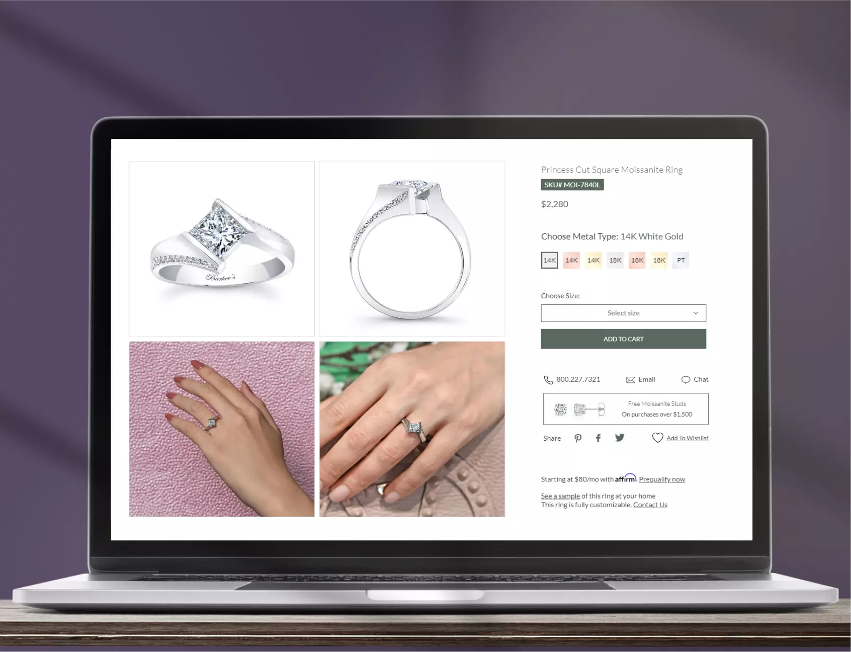 Shopify jewelry store theme Banner