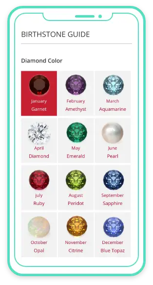 Mobile app for a online Jewelry Store