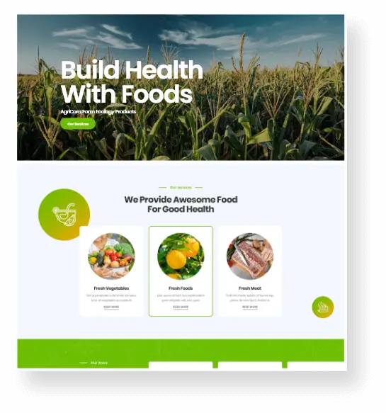 Agriculture Website Design