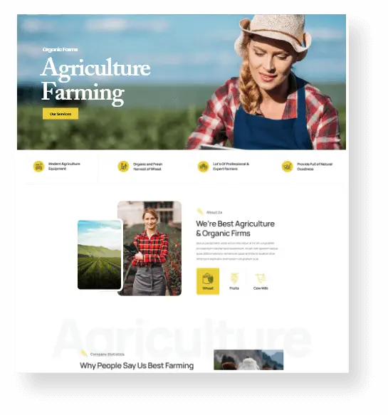 Agriculture Web Design