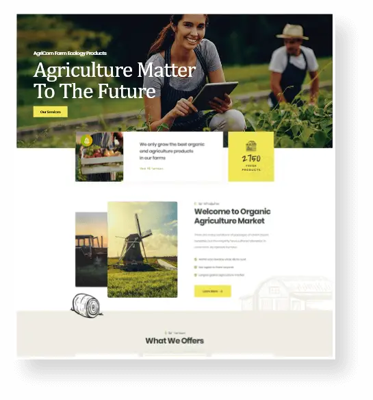 Agricultural web design