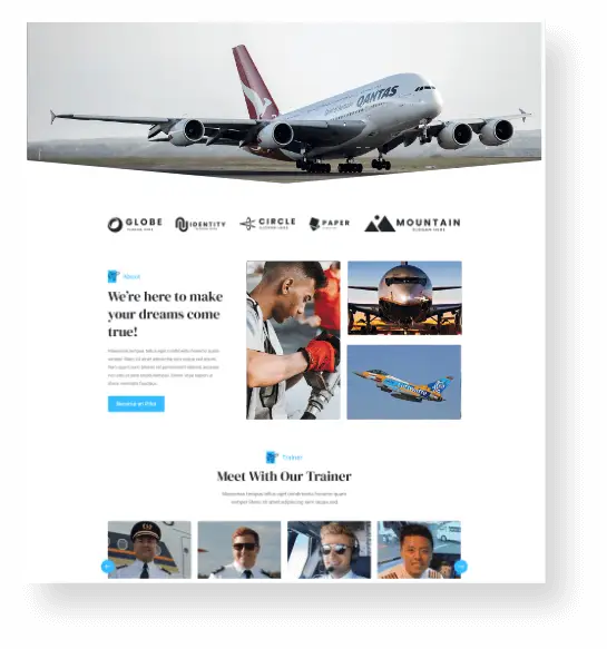Aircraft Web Design