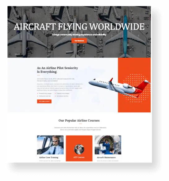Aircraft sales content management