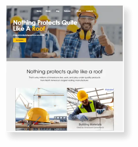 user-friendly building material suppliers website design