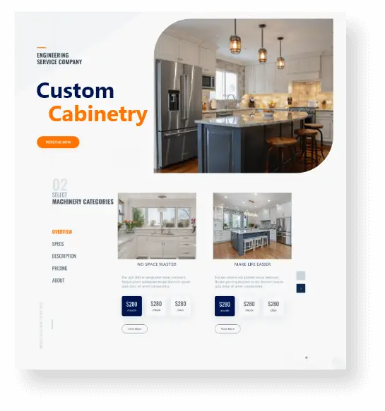 Cabinet Manufacturers web Design and development