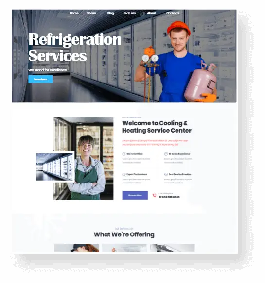 Refrigeration Web Design