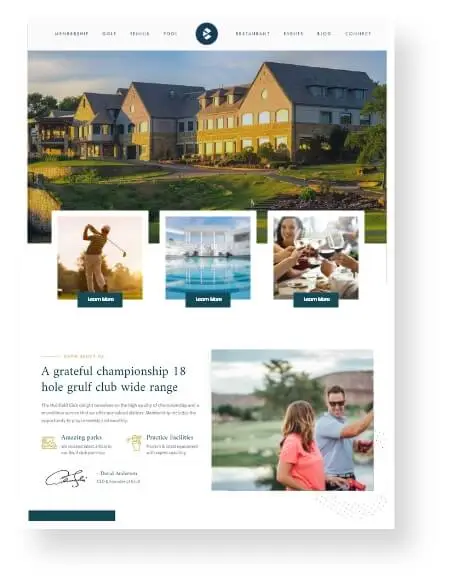 Country Clubs Web Design & Development Agency