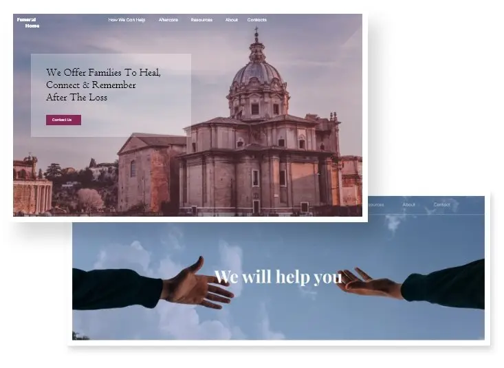 Custom Funeral Homes Website Design