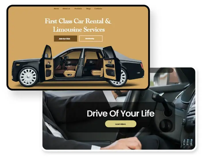 Custom Limo Company Website Design