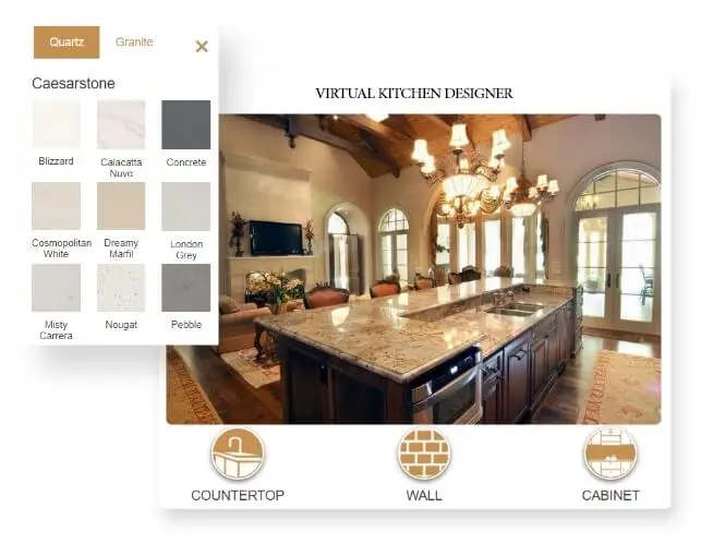 Design Your Space Virtually for building material suppliers website design