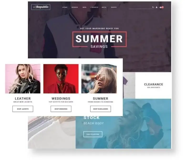 clothing brand website design