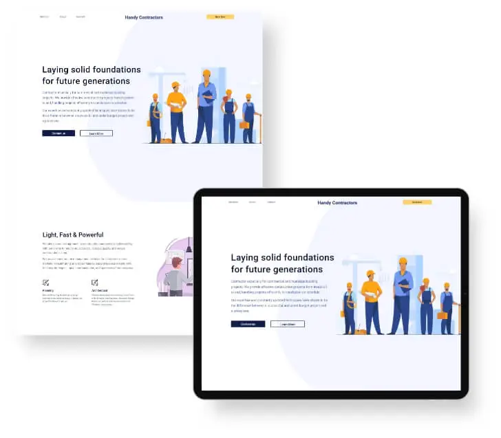 Develop Contractors Websites Design