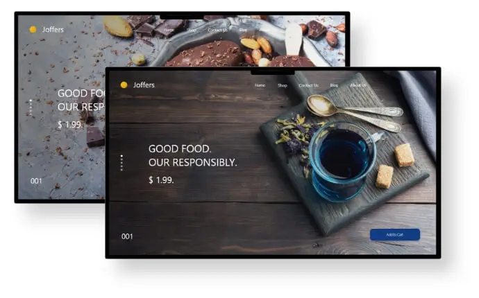 Develop Personalized Landing Pages Food Beverage