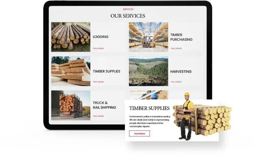 Easily Accessible Industry Services Lumber Companies