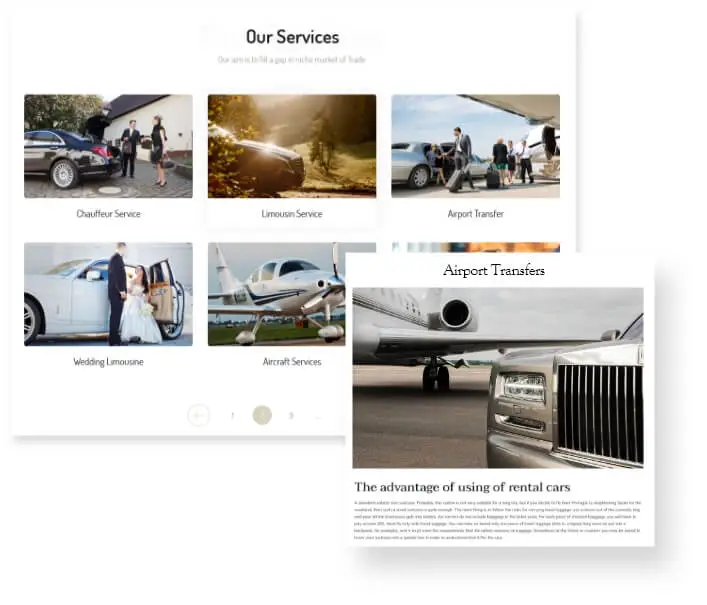 Taxi Website Design