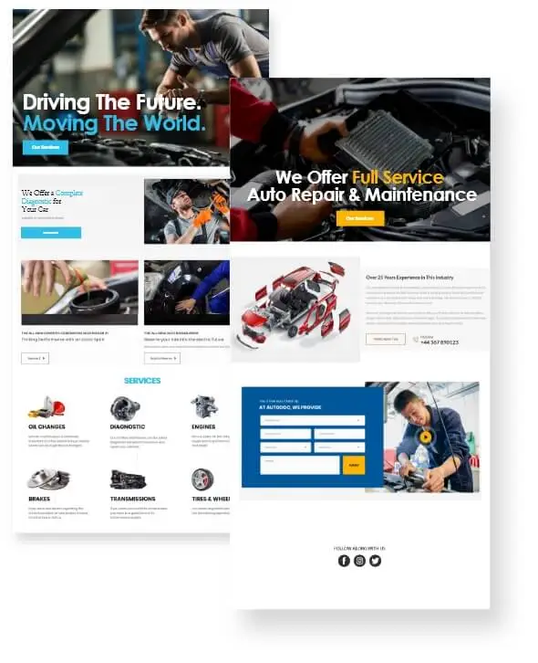 customer analytics for Car Service Website design