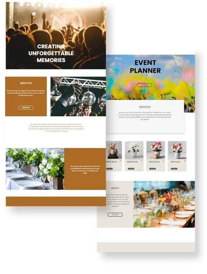 Email Marketing For Event Planner Website