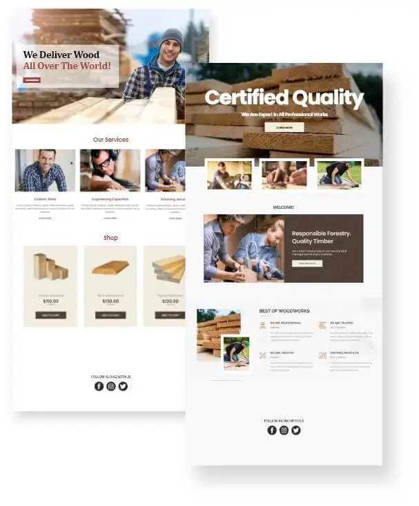 Email Marketing Lumber company