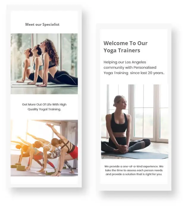 Email Marketing Yoga Studio