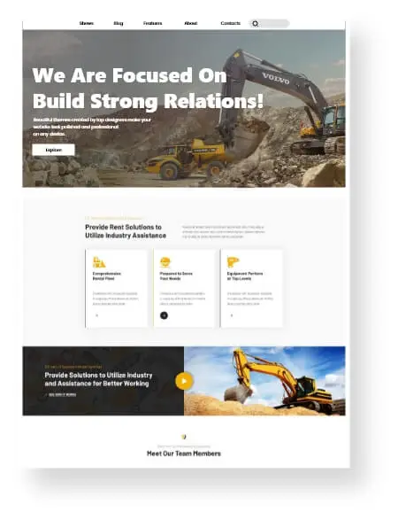 Excavation Companies Website Design