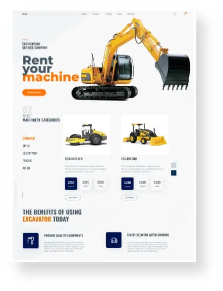 Excavation Companies Web Design