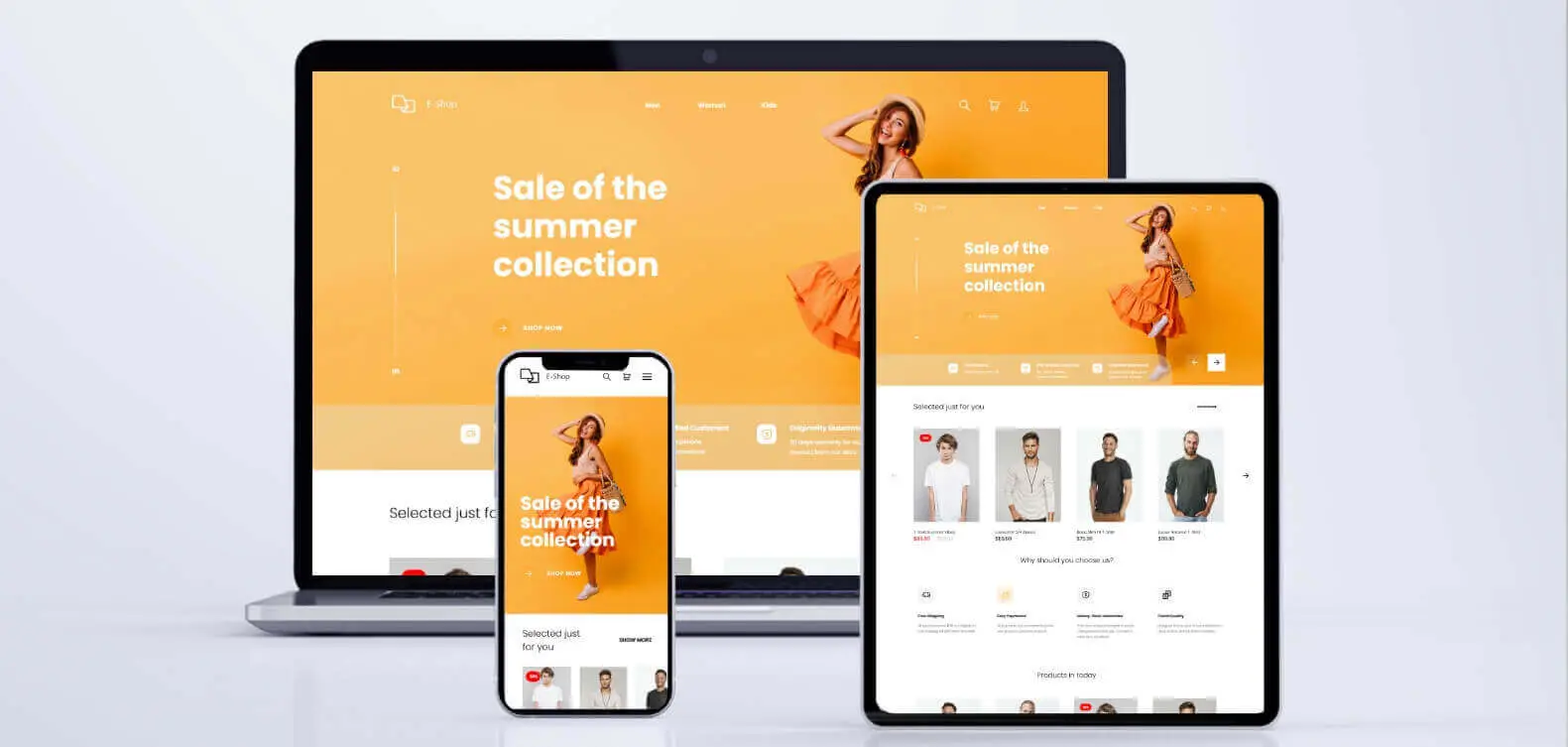 Responsive Fashion E-Commerce Website in Top Fashion & Accessories Store Web Design Agency