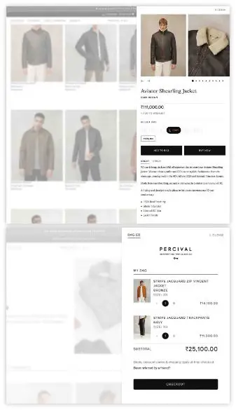 E-Commerce cloth prodcut list page