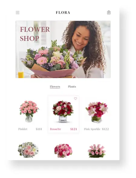 Florists Web Design Image