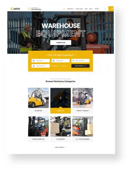 Forklift Dealers Website Design