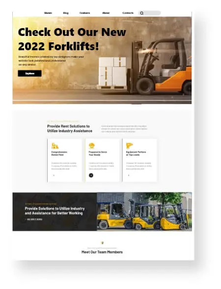 Forklift Dealers Web Design