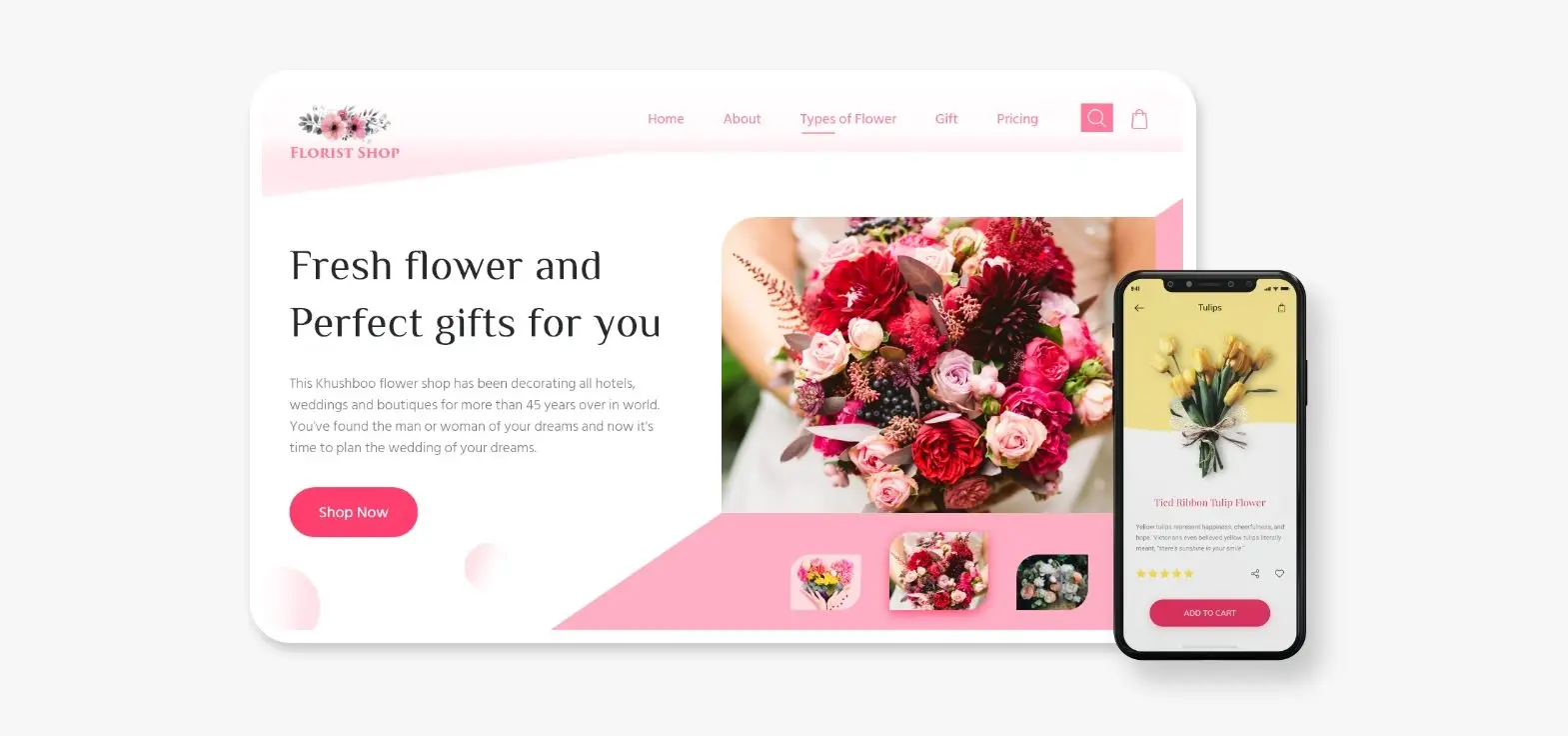 Responsive Florists Website