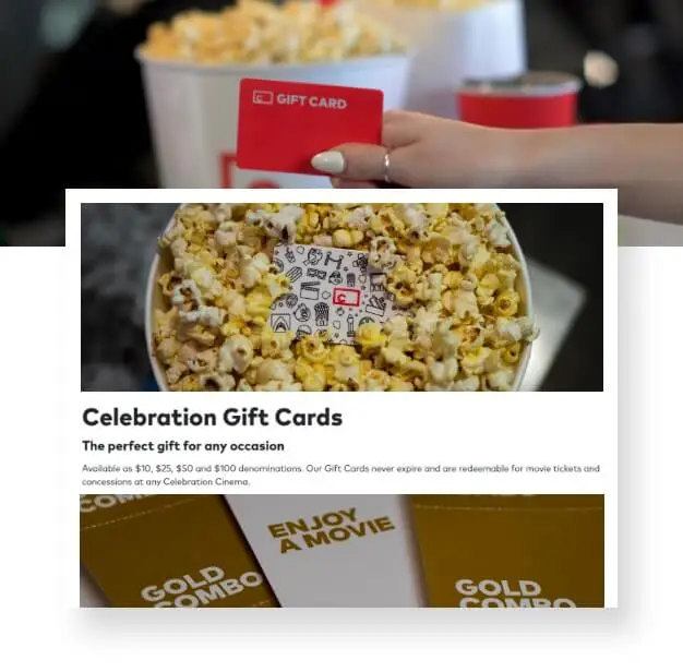 Gift Cards & Deals movie Theater