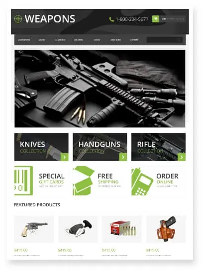 Gun stores Web Design & Development Agency