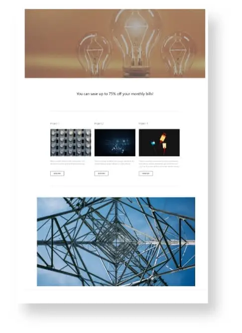 Home Energy Website Design