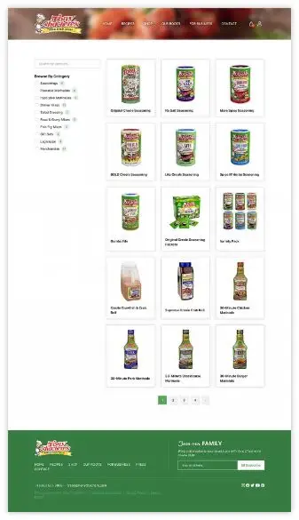 Ecommerce design for Food & Beverages Website