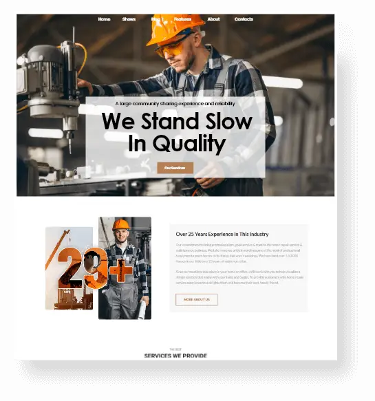 Industrial Companies-General Website Design