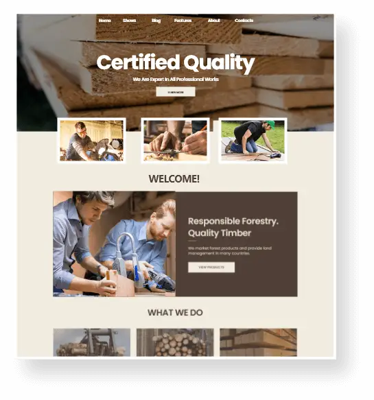 Lumber Companies Web Design