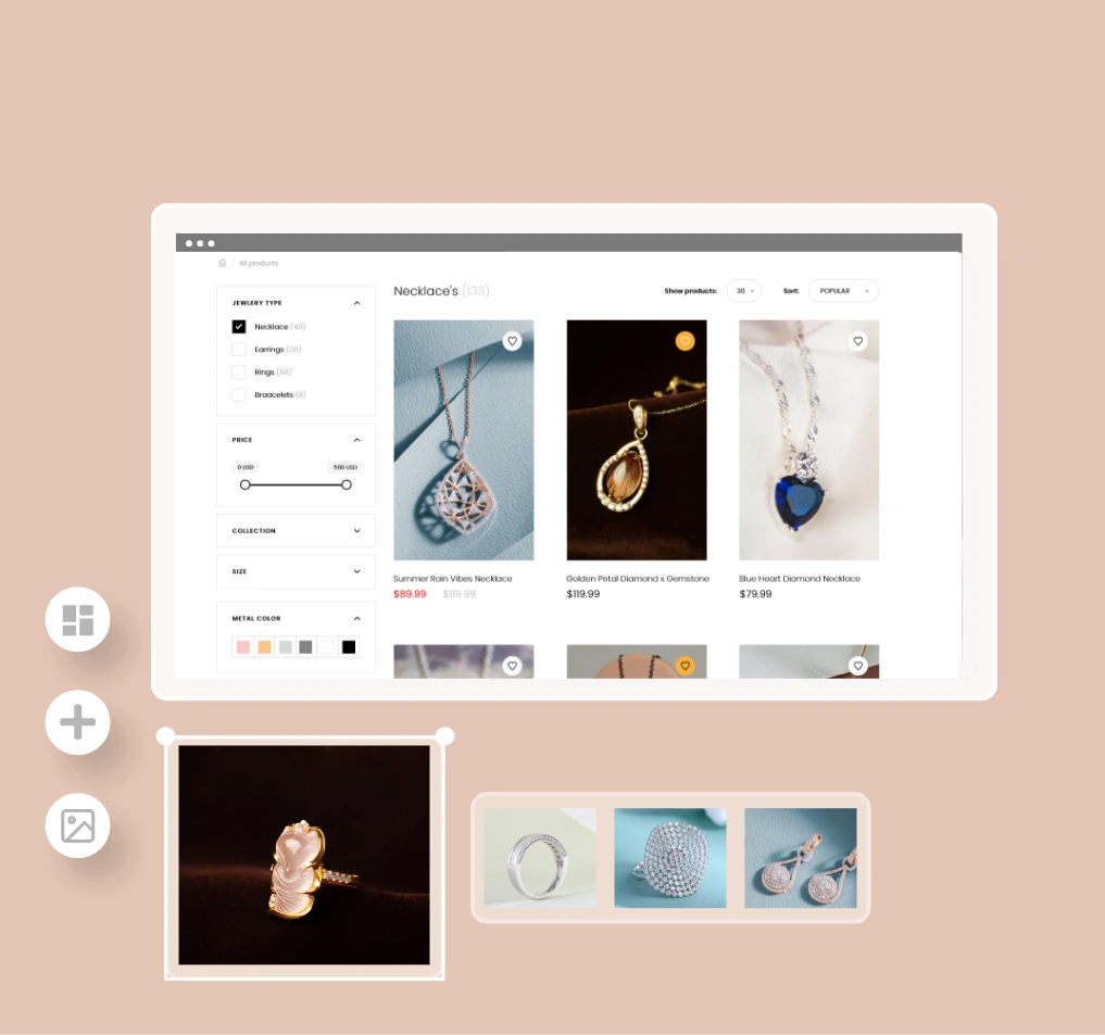 Manage And Add Jewelry Products