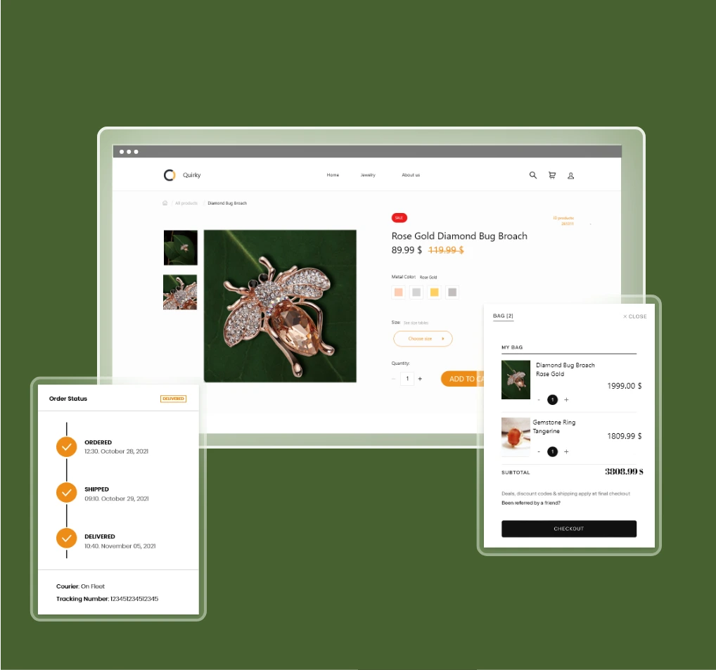 Manage Jewelry Product Orders